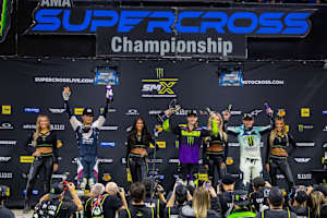 Das Podium der 250er Ostküsten-Meisterschaften in Indianapolis