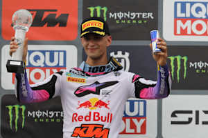 Andrea Adamo stand erstmals in seiner Karriere auf dem MXGP-Podium