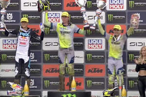 Das MX2-Podium in Arnheim