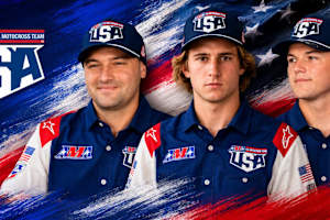 Das US-Team für das Motocross der Nationen in Ernée