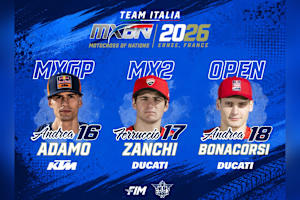 Die italienische Mannschaft für das MXoN in Ernée
