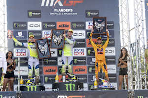 Das MX2 Podium ind Lommel