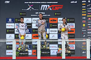 Das MX2-Podium in Shanghai