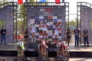 Das MXGP-Podium in Darwin