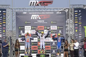 Das MX2 Podium in der Türkei