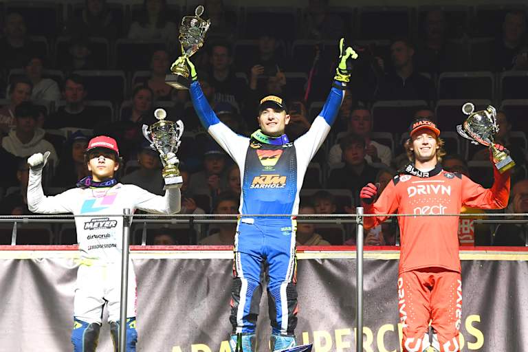 Calvin Fonvieille (KTM) gewann am Sonntag vor Jules Pietre und Jace Kessler