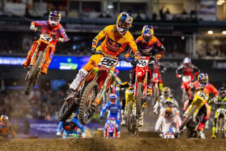 Jorge Prado zog im Finale von Anaheim den Holeshot