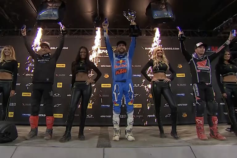 Eli Tomac gewann in San Diego vor HunterLawrence und Ken Roczen