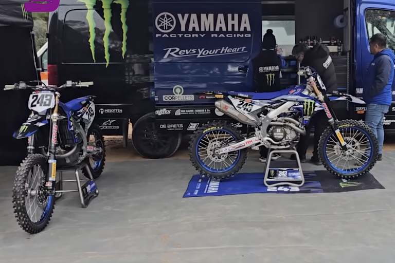 Die Yamaha von Tim Gajser in Alghero
