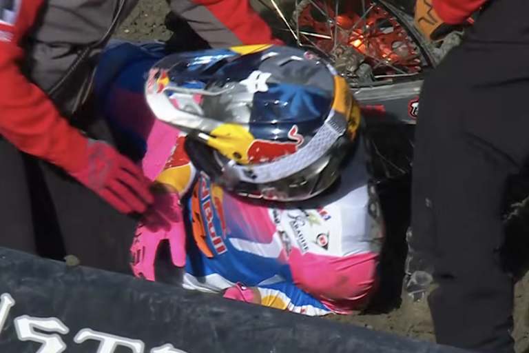  Jorge Prado stürzte im zweiten Qualifying von Seattle