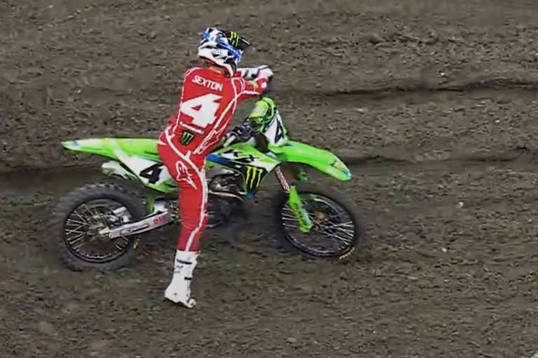 Chase Sexton stürzte im Heatrace von Seattle