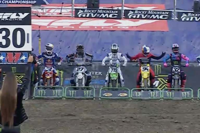 Ken Roczen ging am Start zum ersten Vorlauf plötzlich das Motorrad aus