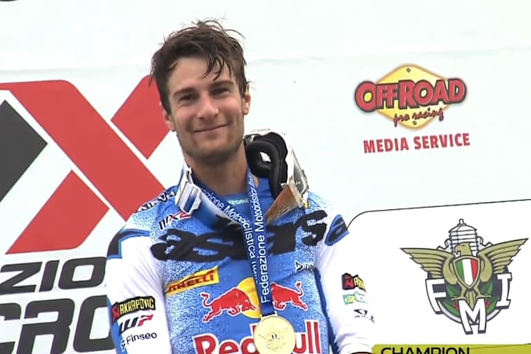 Simon Längenfelder gewann die italienischen Motocross-Meisterschaften