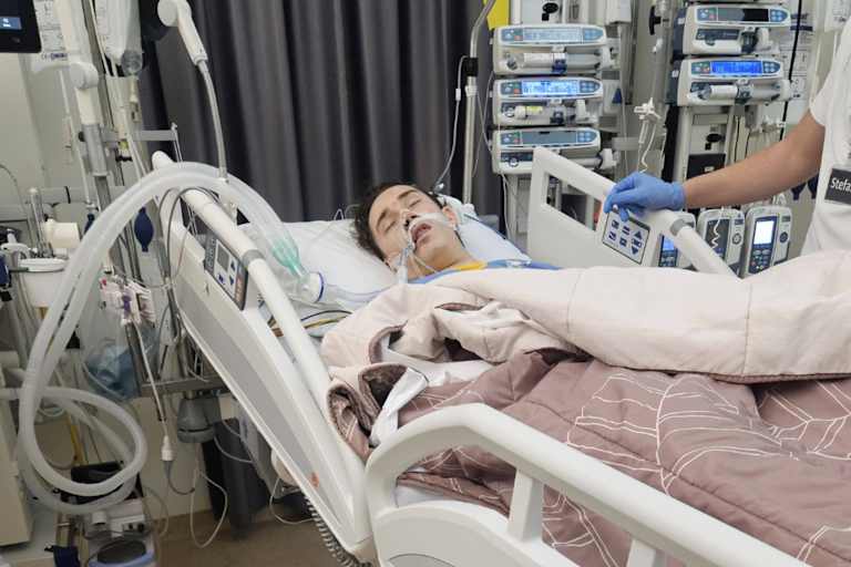 Ivano van Erp auf der Intensivstation