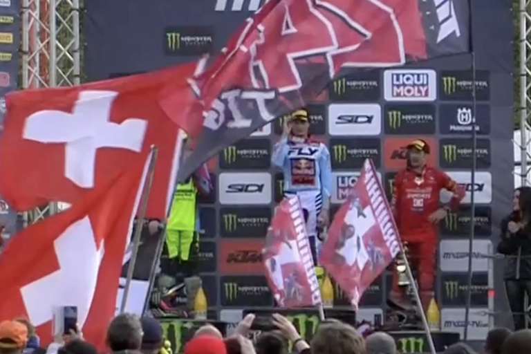 2025 stand Jeremy Seewer in Frauenfeld auf dem Podium