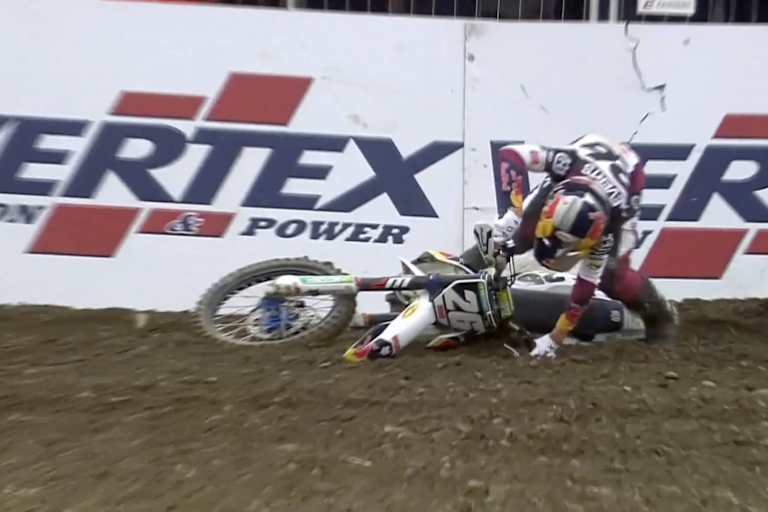 Liam Everts stürzte im Qualifikationsrennen in Frauenfeld