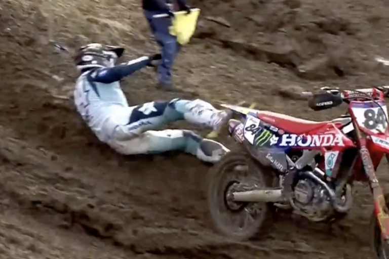 Jeffrey Herlings stürzte im zweiten Lauf von Frauenfeld