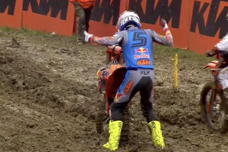 Lucas Coenen sprang im Rennen die Antriebskette ab