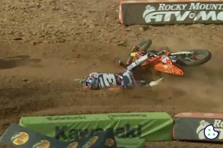 Eli Tomac stürzte in Nashville