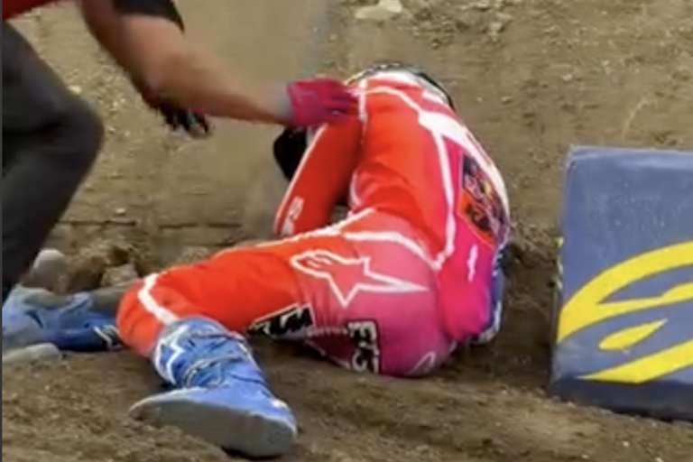 Eli Tomac stürzte in Cleveland