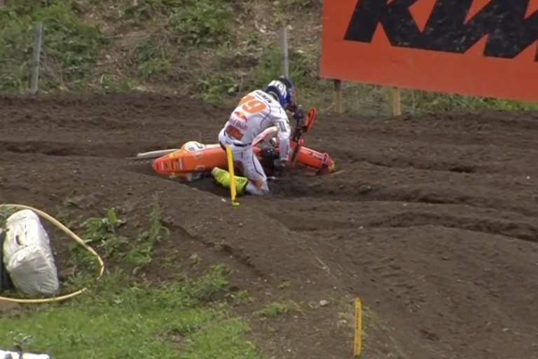 Sacha Coenen stürzte in Führung liegend