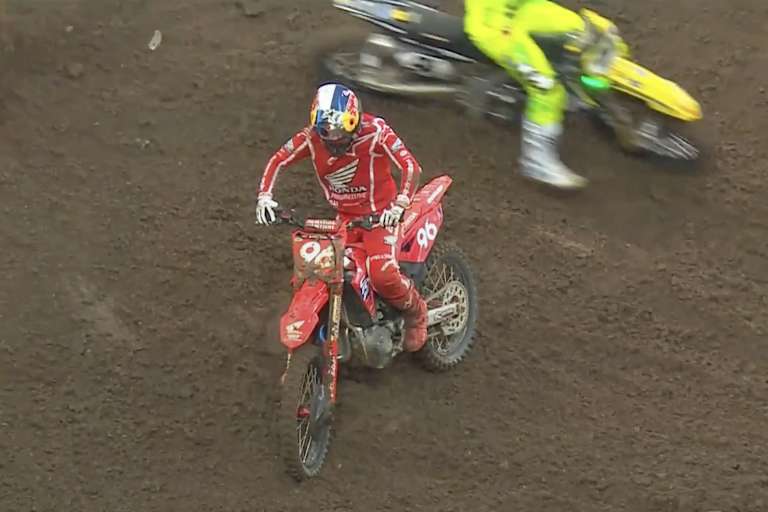 Hunter Lawrence wurde nach seinem zweiten Sturz von Ken Roczen überrundet
