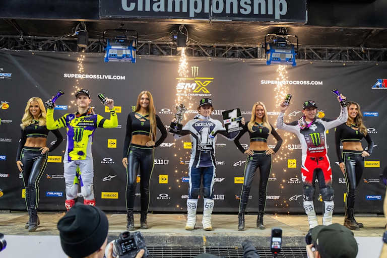 Das Podium des East/West-Showdowns in St. Louis