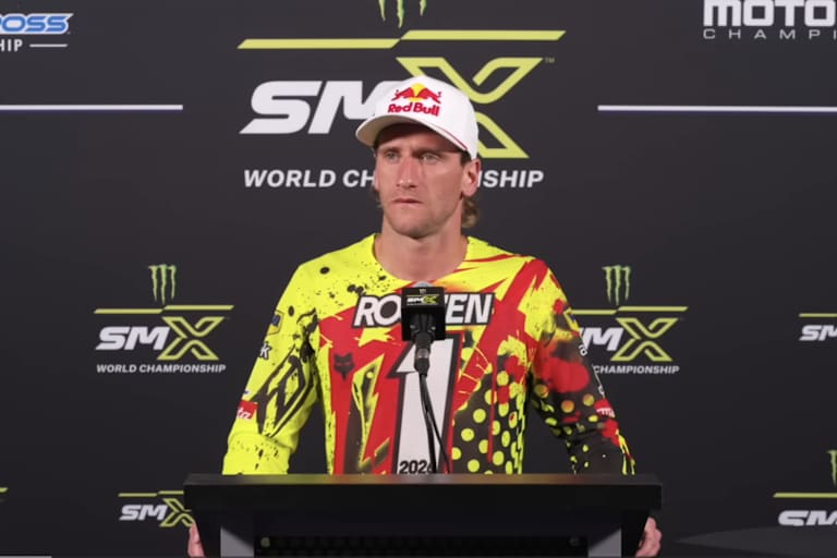 Ken Roczen bei der Pressekonferenz in Salt Lake City