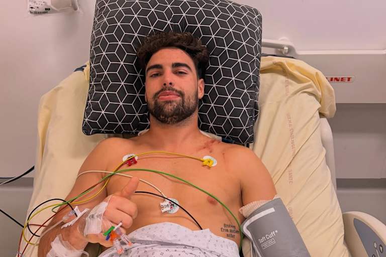 Thibault Benistant zog sich Brüche der brustwirbel T3 und T4 zu