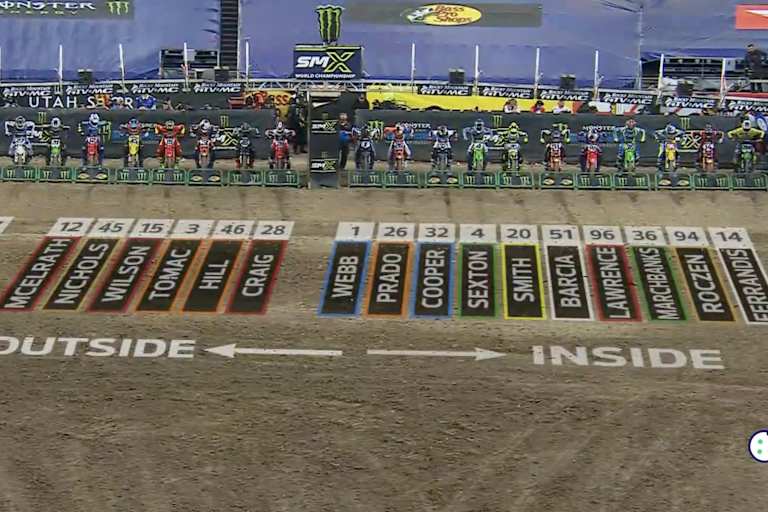 Der Start des 450er-Finale von Denver