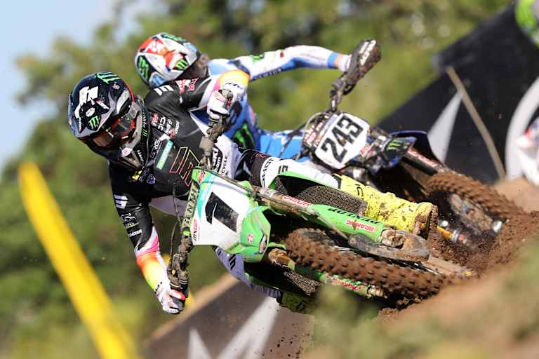 Romain Febvre musste die Angriffe Tim Gajsers abwehren