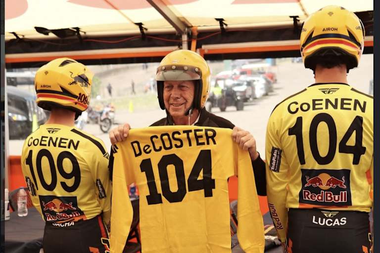 Lucas und Sacha Coenen starteten im Look vor Roger DeCoster