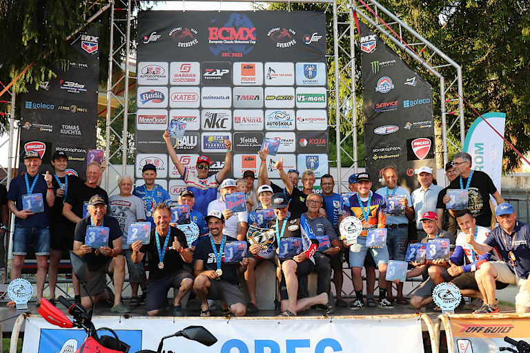 Die Sieger des ECMX Classic-Finales in Sverepec