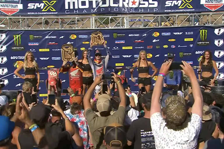 Das 450er-Podium in Hangtown