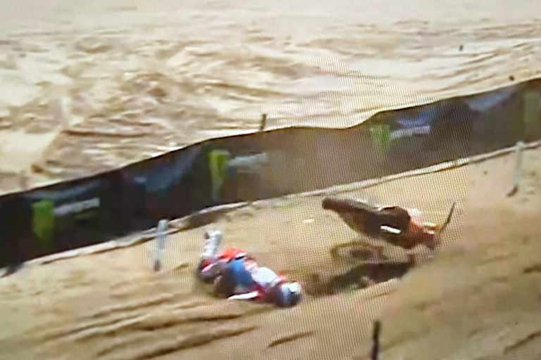 Der Crash von Lucas Coenen in Southwick
