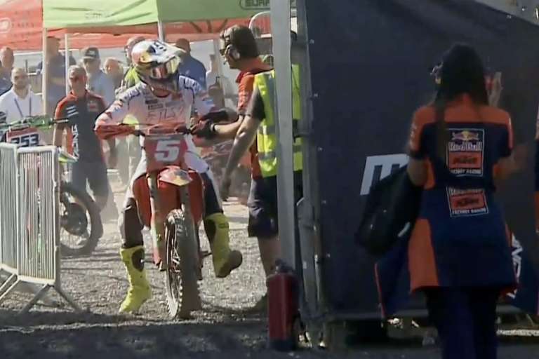 Lucas Coenen beendete auch den zweiten Lauf an der Box