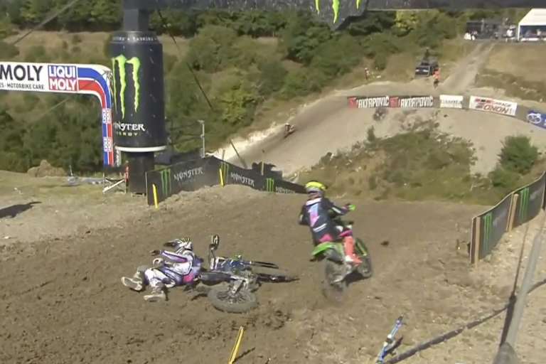 Tim Gajser stürzte im zweiten Lauf von Foxhills