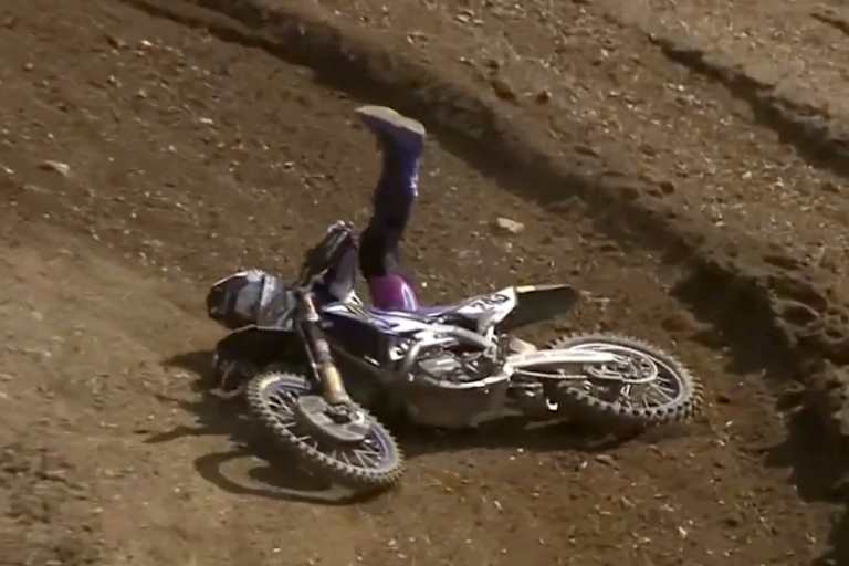 Tim Gajser stürzte im ersten Lauf mehrfach