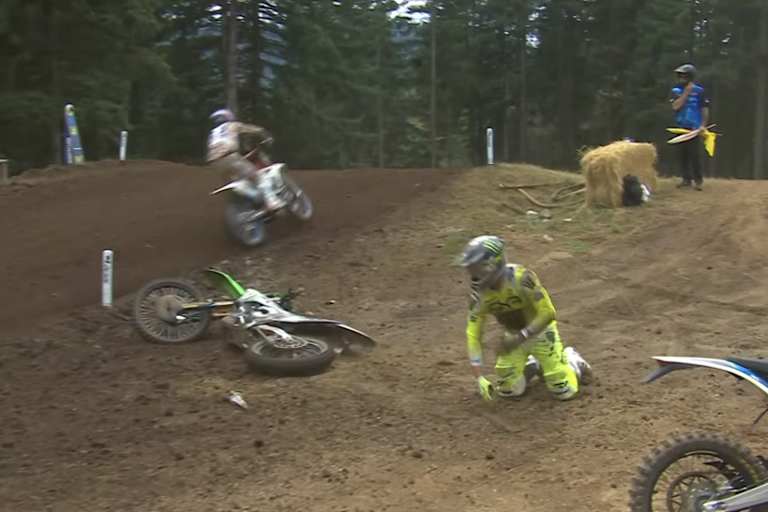 Garrett Marchbanks stürzte in Washougal