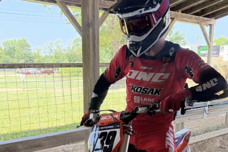 Roan van de Moosdijk startete in RedBud