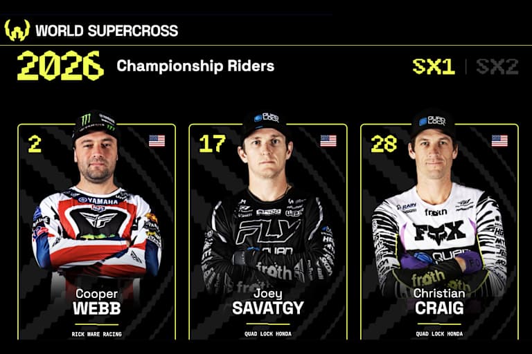 In der FIM-Supercross-WM starten in diesem Jahr einige starke Amerikaner