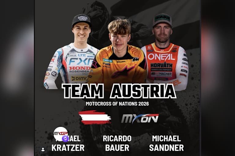Das österreichische Team für das Motocross der Nationen wurde nominiert
