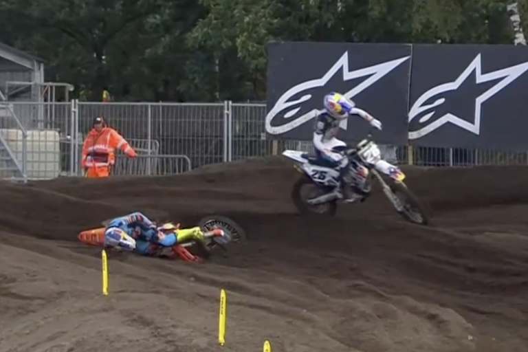 Sacha Coenen stürzte, Liam Everts erbte die Führung