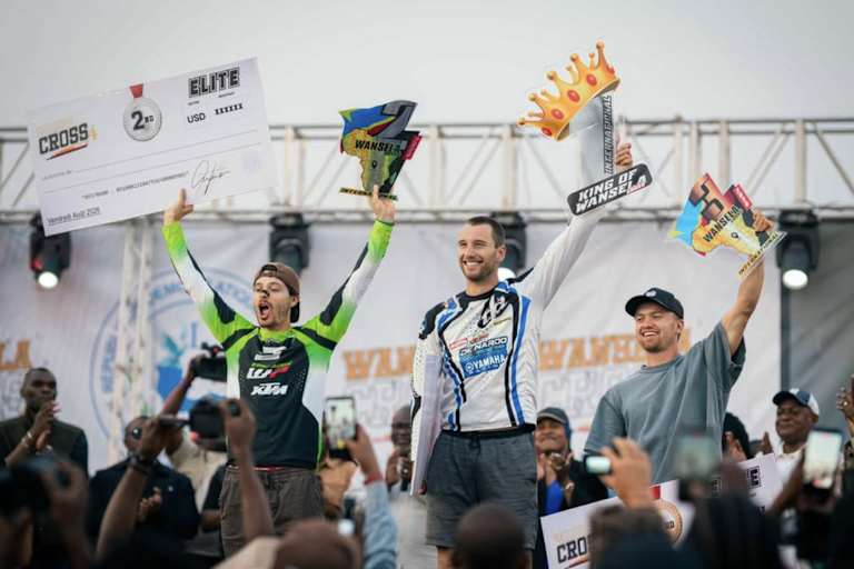 Das Podium beim Wasela Cross 2026