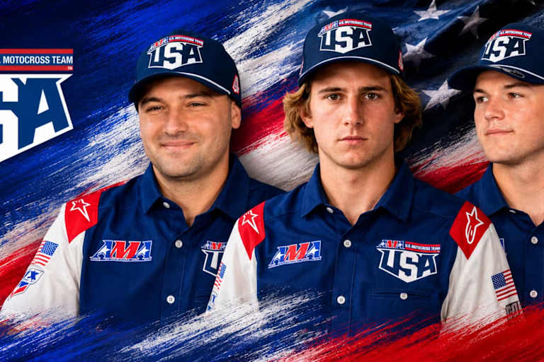 Das US-Team für das Motocross der Nationen in Ernée