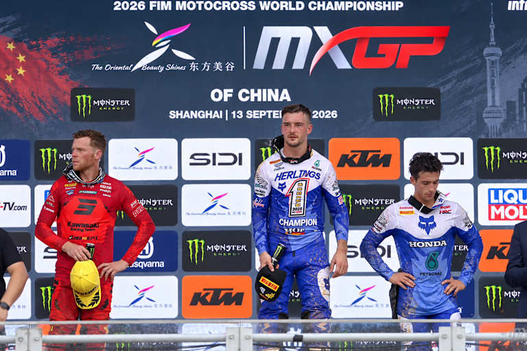 Jeffrey Herlings gewann in Shanghai vor Romain Febvre und Tom Vialle