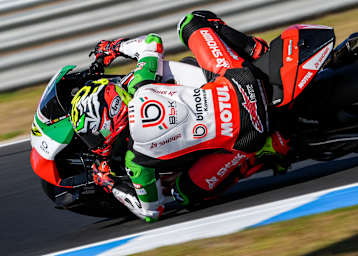 Axel Bassani (Bimota) glänzte am Montag als Zweiter