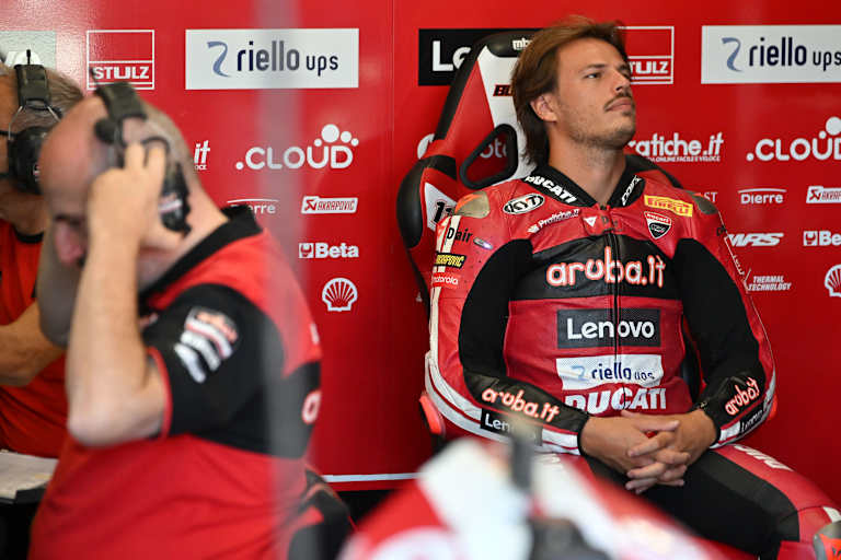 Nicolo Bulega stürzte beim Test mit der MotoGP-Ducati für 2027