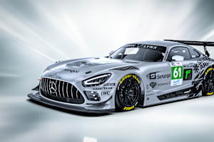 Markant in Silber: Einer der drei Mercedes-AMG LMGT3 für Le Mans 2026
