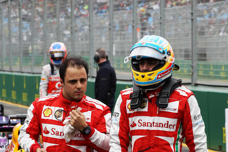 Felipe Massa und Fernando Alonso als Ferrari-Fahrer 2013